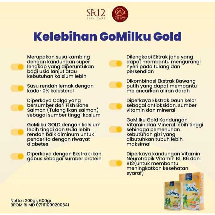 

Go milku Gold SR12/ Susu kambing etawa