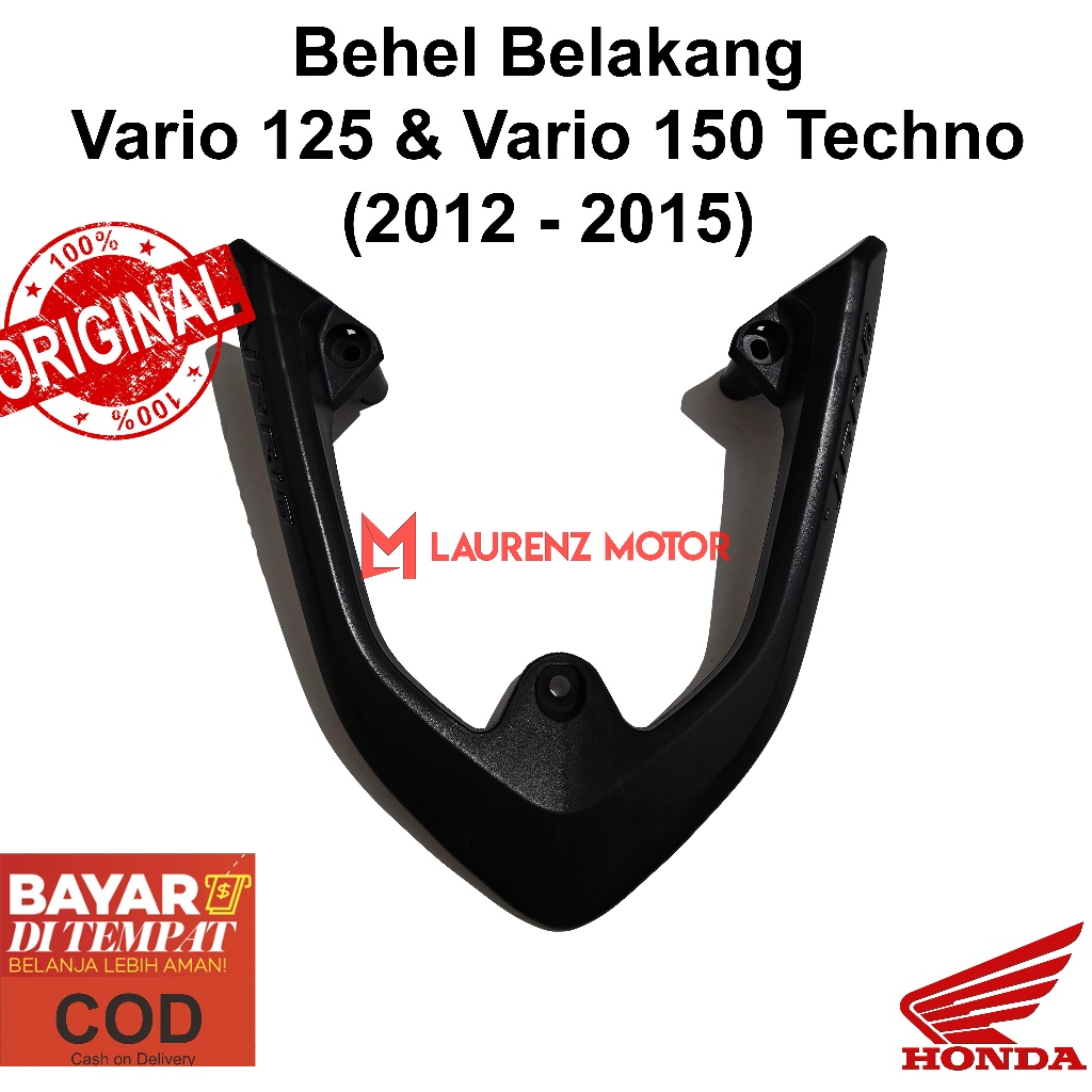 Behel Belakang Vario 125 Vario 150 Techno 2012 - 2015 Hitam Aksesoris Motor
