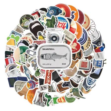 

COD100 Pcs Ins Style Simple Korea Colorfull Keren Anti Air Untuk Dekorasi Notebook Sepeda Skateboard Handphone DIY / Sticker Anti Air