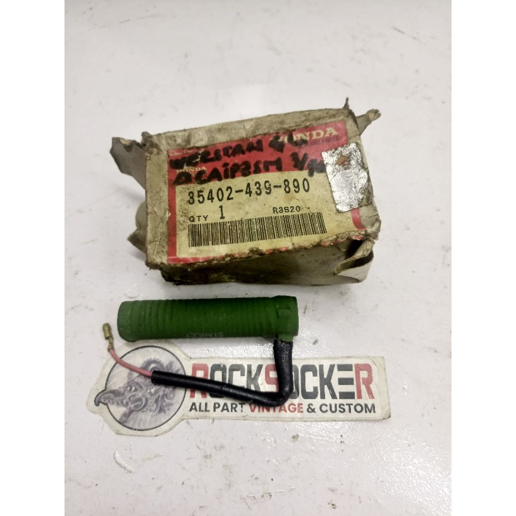 resistor werstand honda gl100 cb100 nos resistor tahan lampu gl100 cb100 original