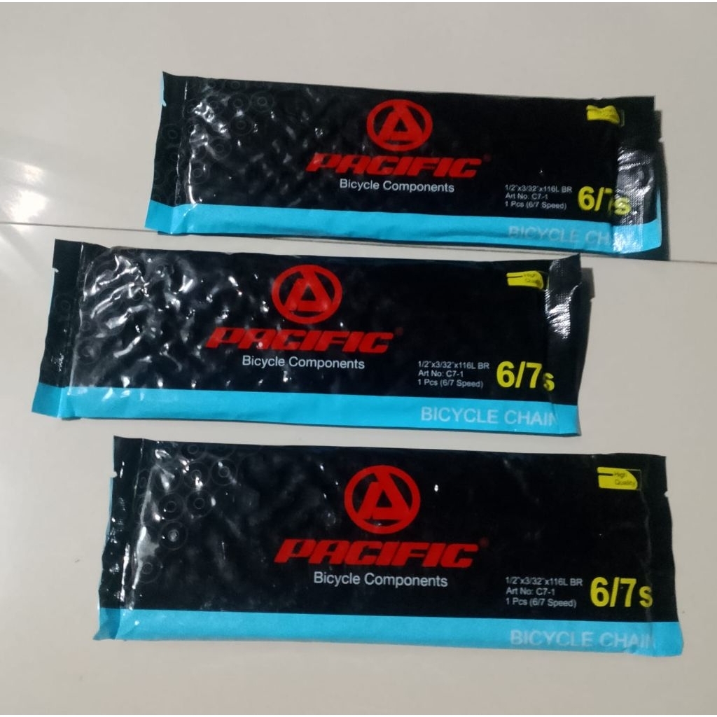 Rantai sepeda operan susun tumpuk federal MTB road bike 6/7 speed pacifik 116