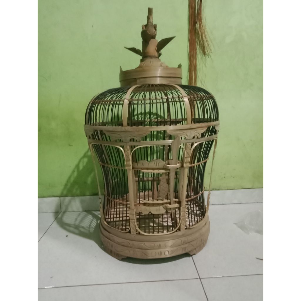 sangkar perkutut full bambu