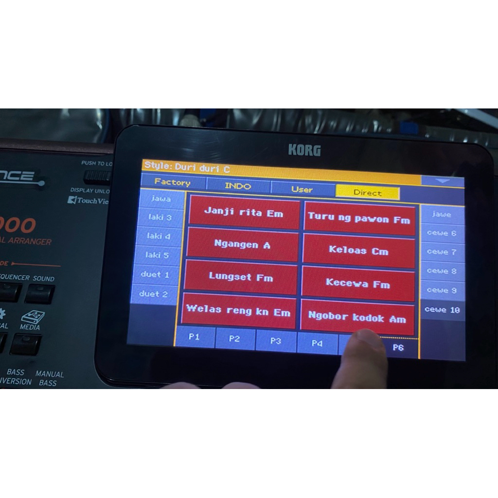 Sampling Korg pa 300/600/700/1000/4x/3x/5x Kirim Flashdik