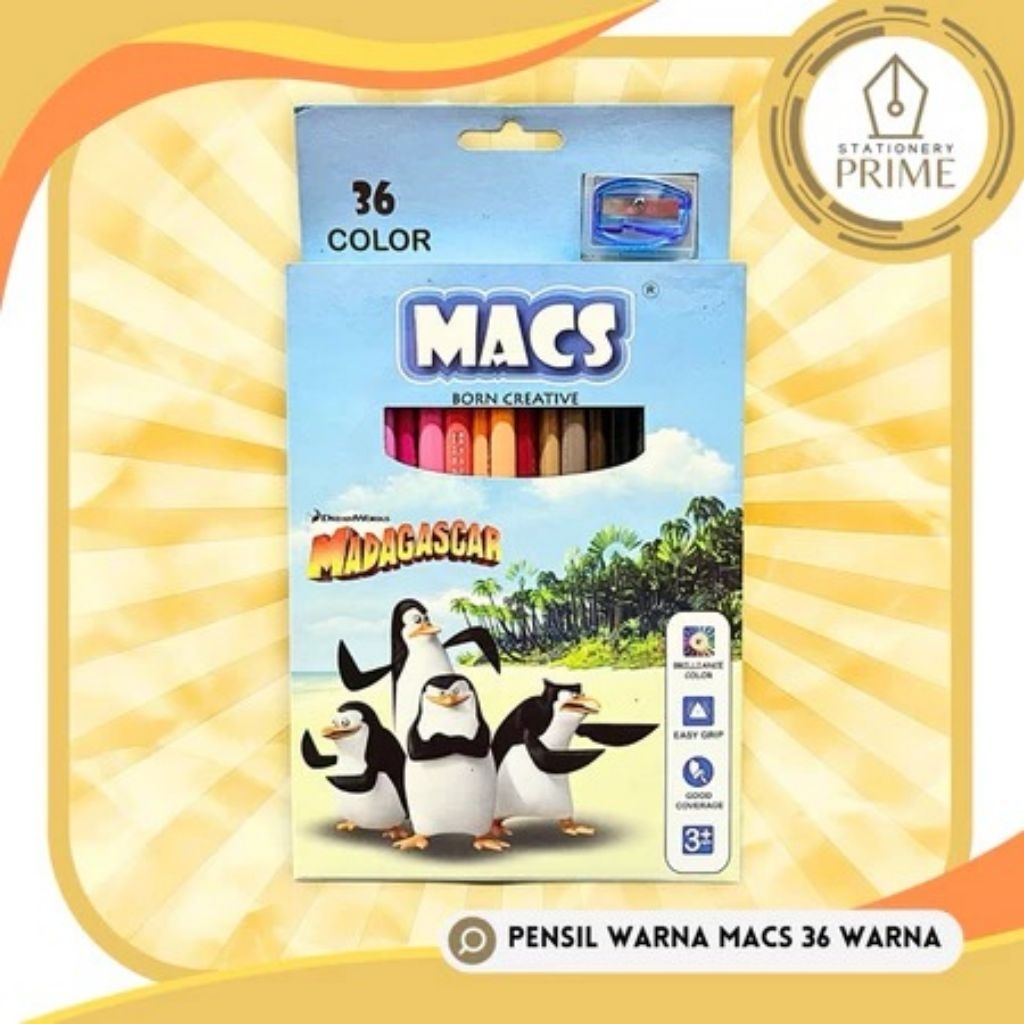 

Pensil Warna MACS 36 Warna
