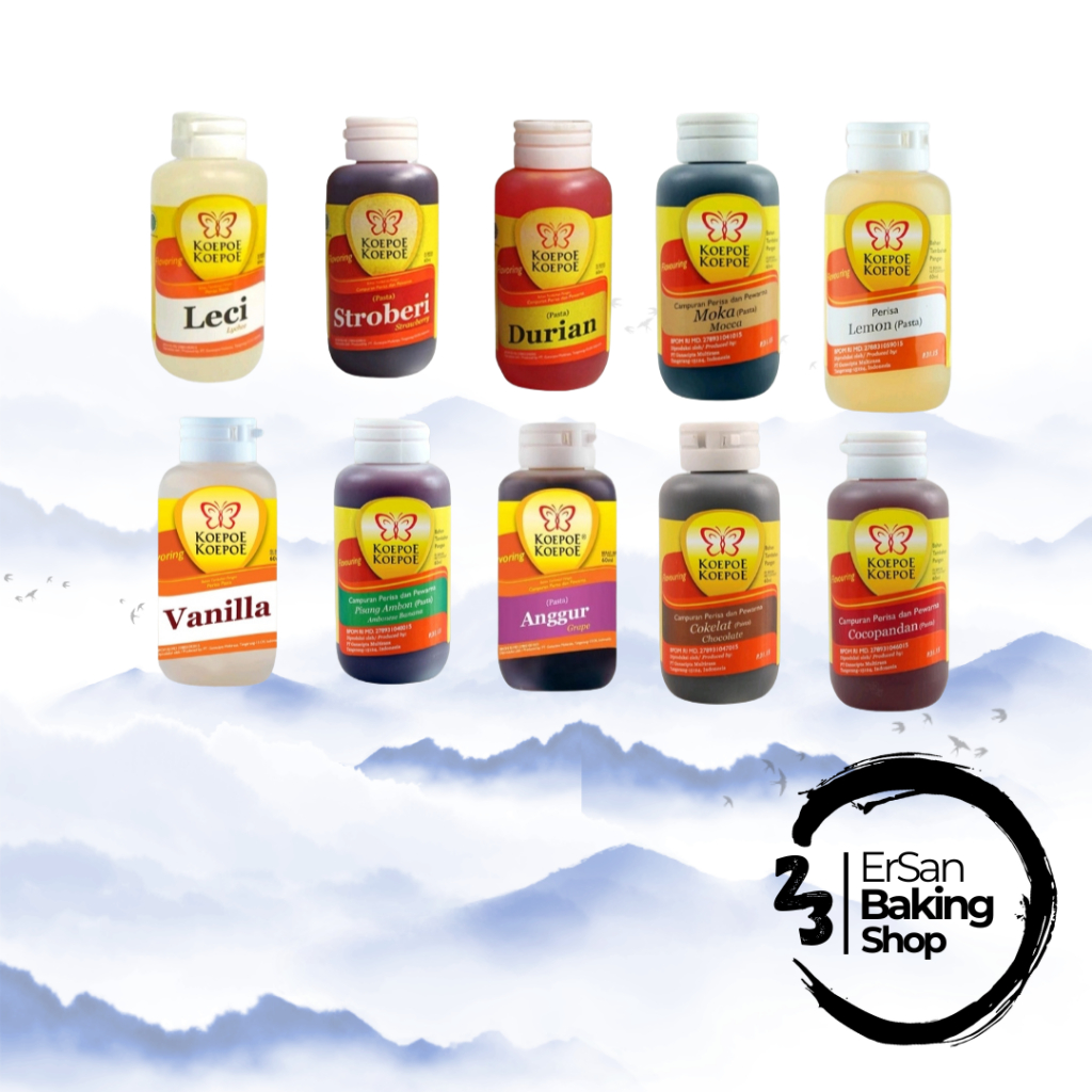 

Perisa Makanan Minuman Koepoe Koepoe/Pasta Perisa Pewarna Koepoe Koepoe Aneka Rasa 60ml