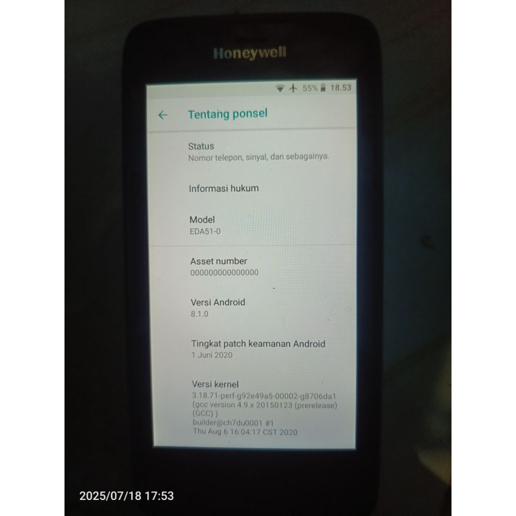 scanner pda honeywell eda 51 batangan
