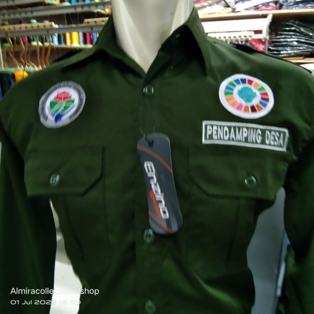 kemeja pendamping desa kemeja kerja pendamping desa bisa cod kemeja pendamping desa lengan panjang