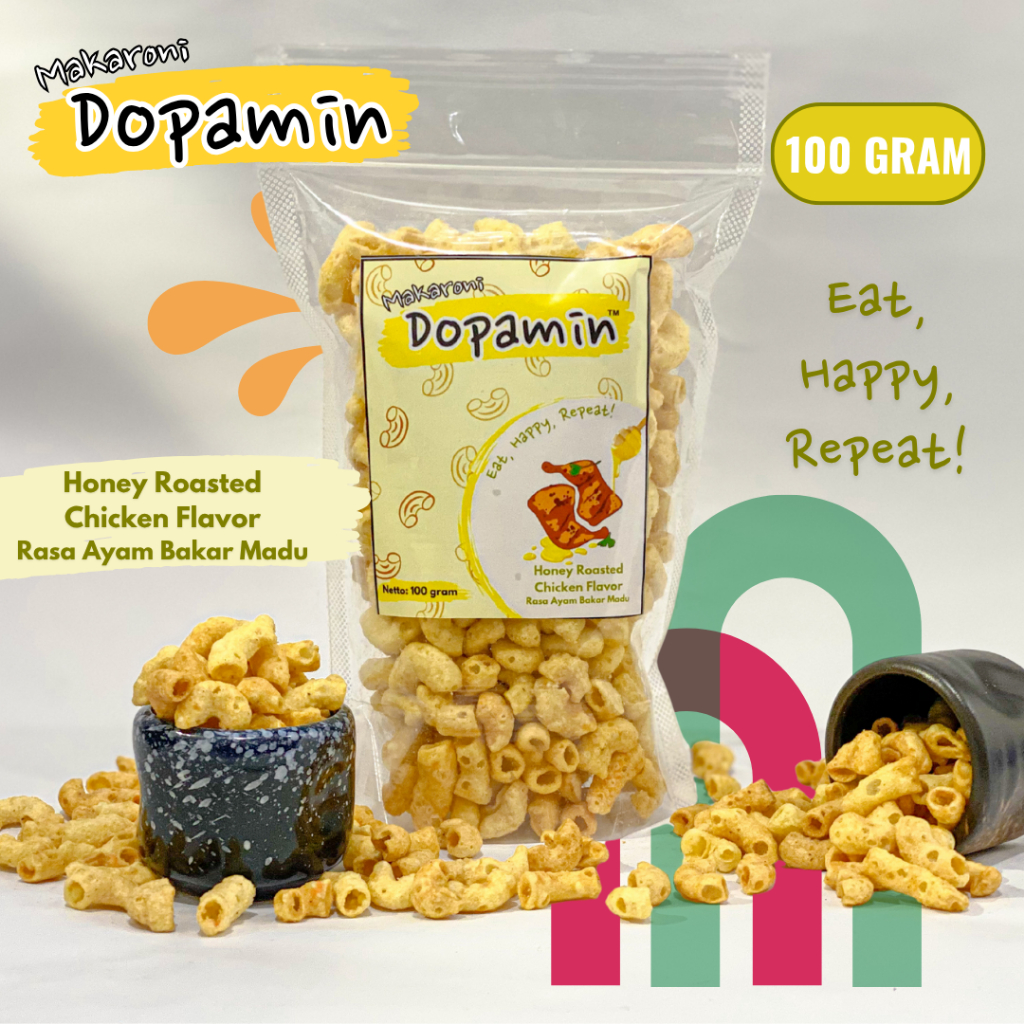 

Makaroni Dopamin Rasa Ayam Bakar Madu - Snack Makaroni