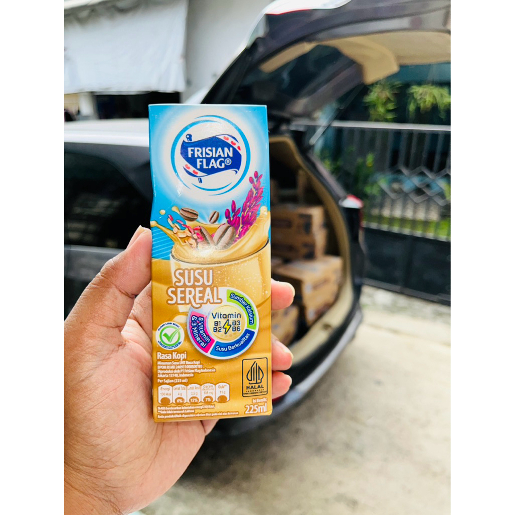 

FRISIAN fLAG UHT 225ML SUSU SEREAL RASA KOPI EXP NOV 2025