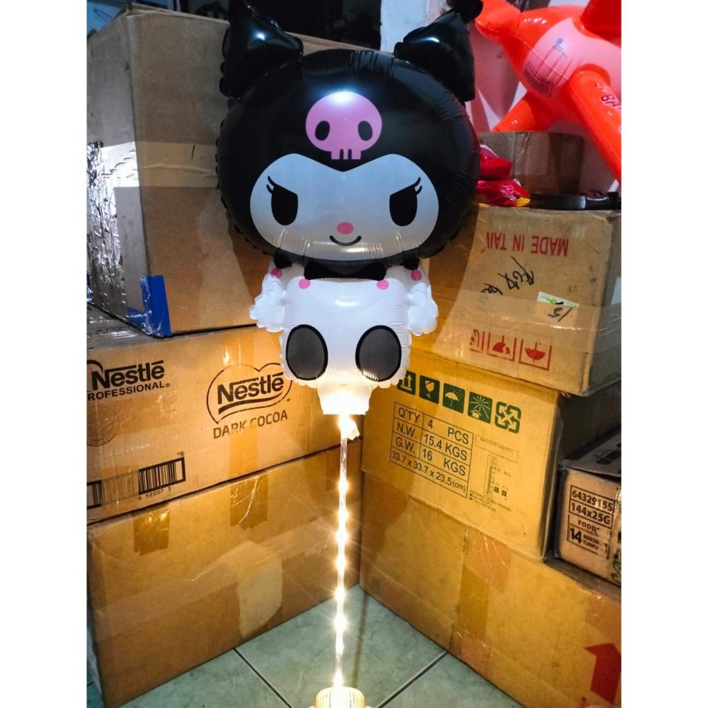 Balon Foil Stik Karakter LED