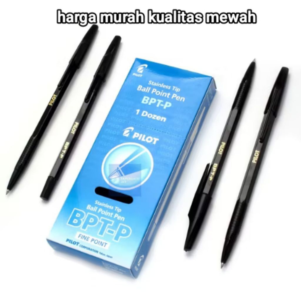 

(1pcs) Bolpoin - Bolpen - Pulpen - Ballpoint - Pena Pilot BPT-P fine point hitam & biru