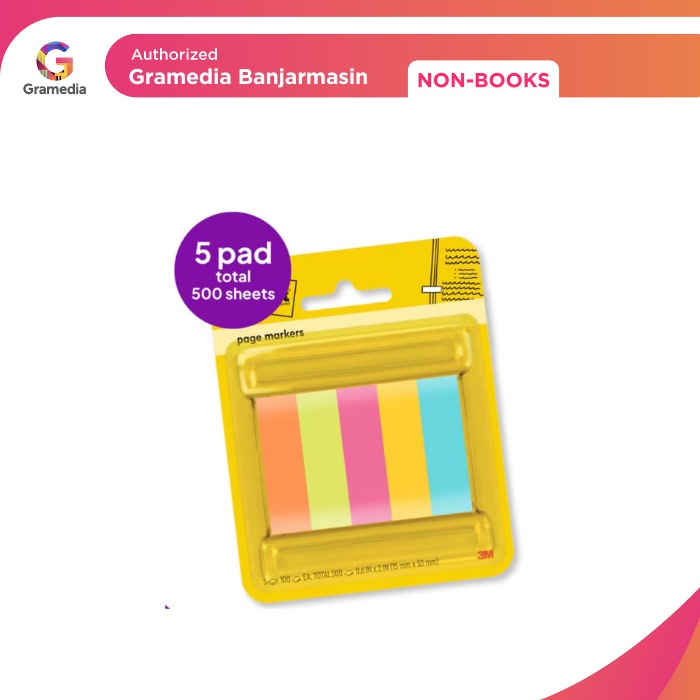 

Gramedia Banjarmasin - Page Markers 3M Post It