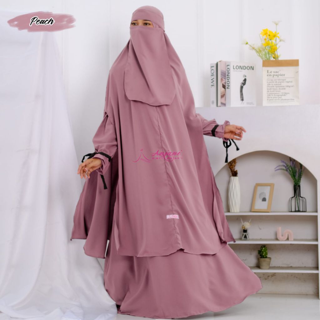 Habasyah syari gamis syari set hijab plus cadar