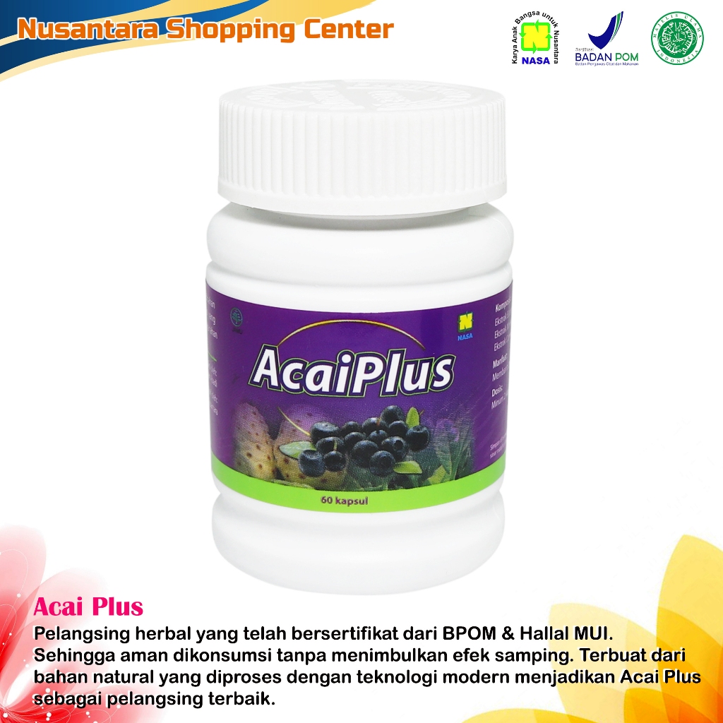 ACAI PLUS PELANGSING ALAMI TANPA EFEK SAMPING