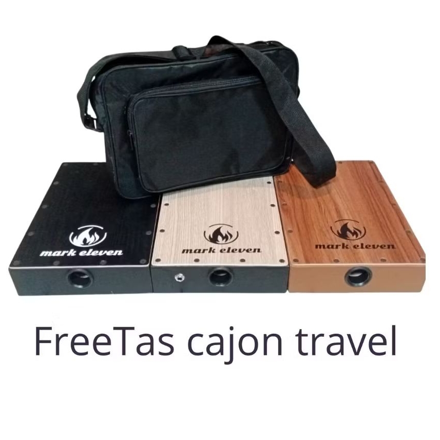 Cajon travel mini portable akustik free tas murah