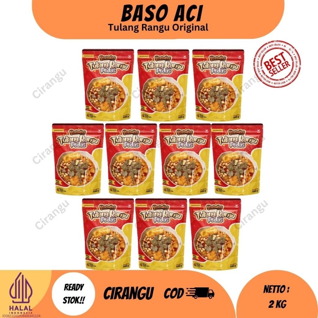 

CIRANGU Bakso aci Tulang rangu paket 10 pcs 2kg Harga grosir original geprek