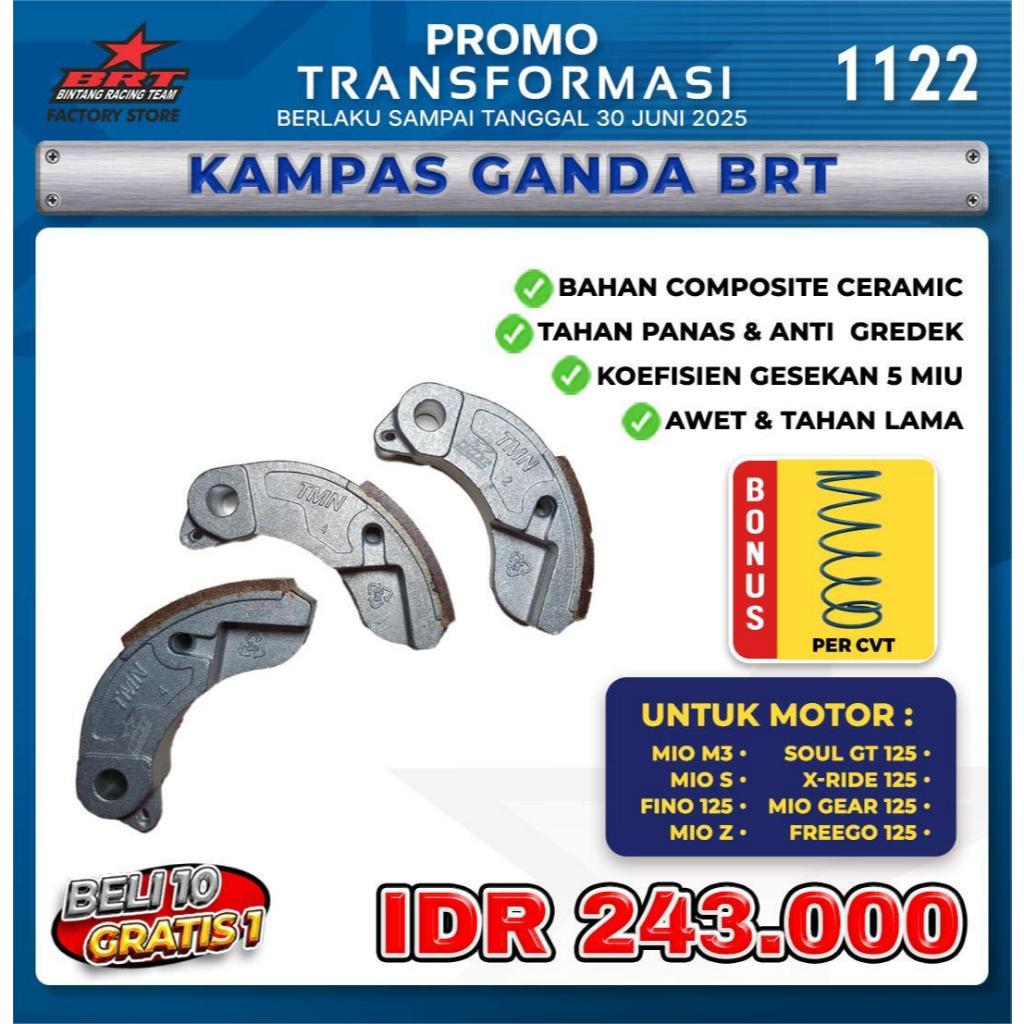KAMPAS GANDA BRT - MIO M3 - MIO S - FINO 125 - MIO Z - SOUL GT 125 - XRIDE 125 - MIO GEAR 125 - FREE