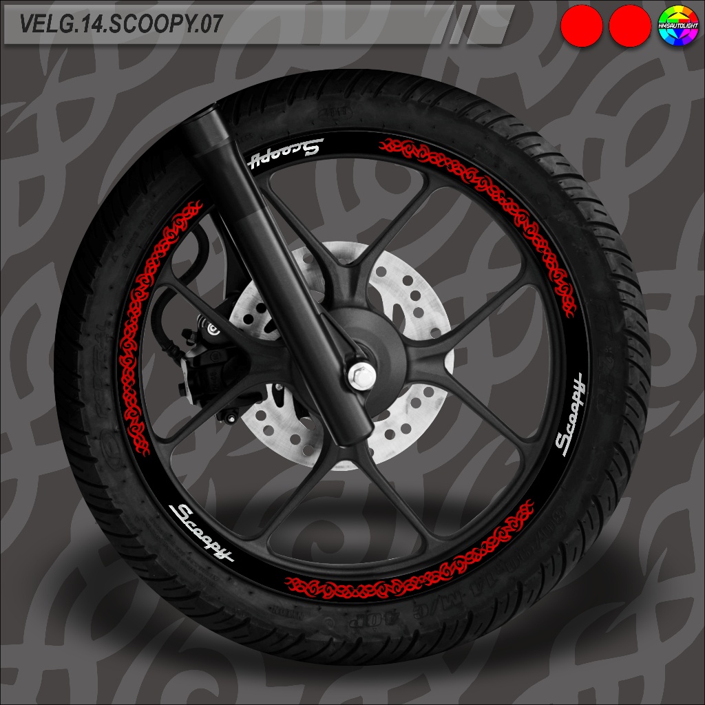 STICKER VARIASI VELG MOTOR SEMUA TYPE RING 14 SCOOPY 07