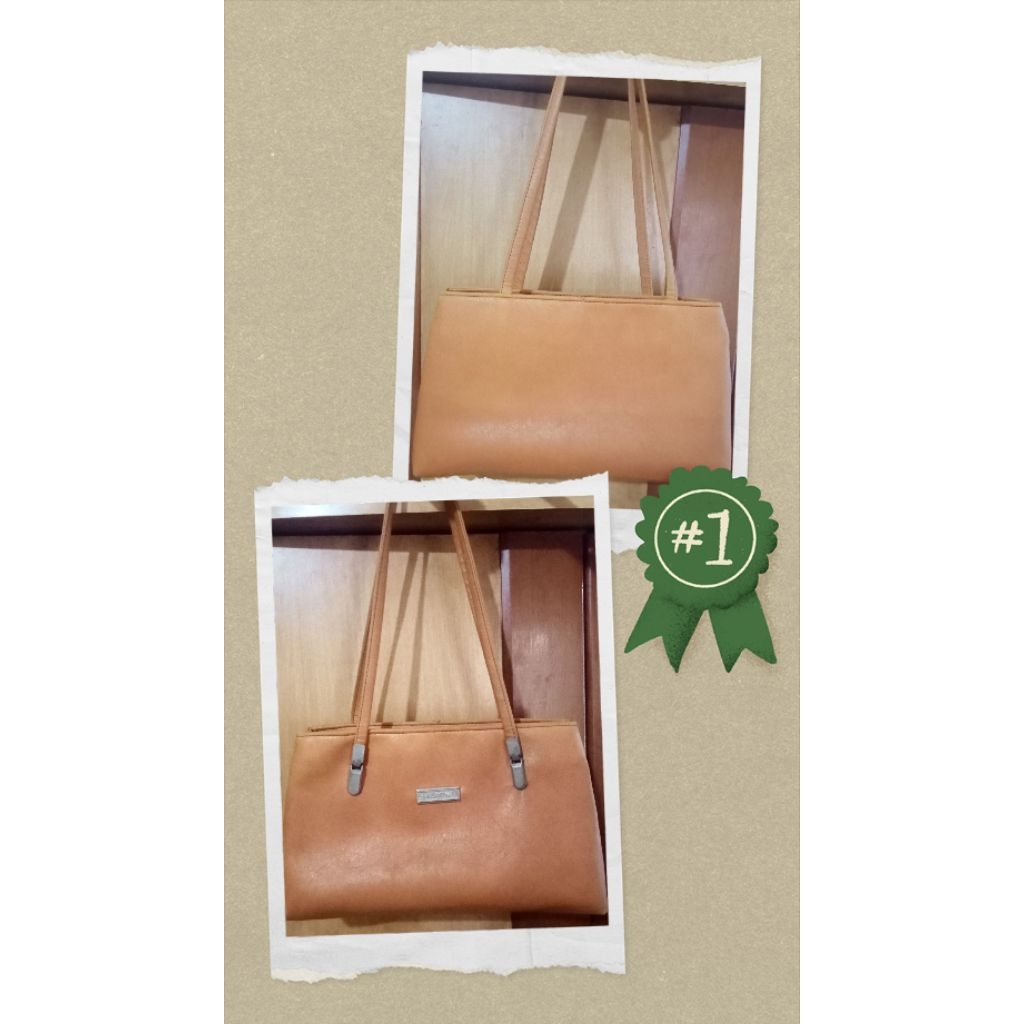 Tas Bahu Wanita warna orange Preloved