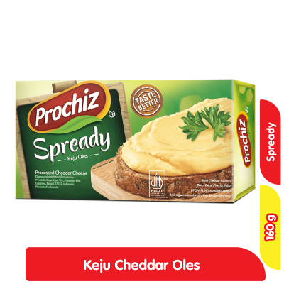 

Prochiz Keju Cheddar Olahan Oles 160 g
