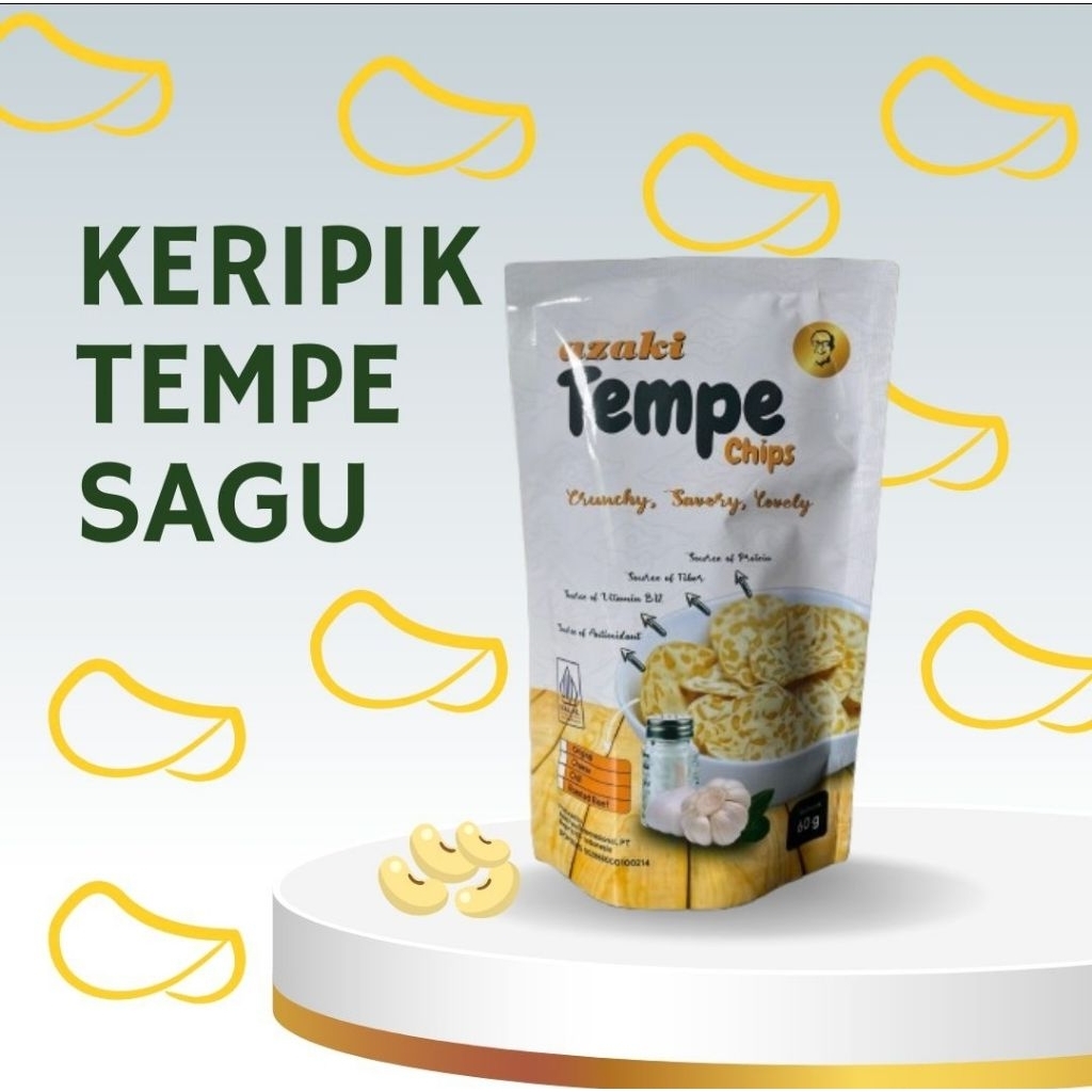 

Keripik Tempe Azaki Sagu kemasan Pouch