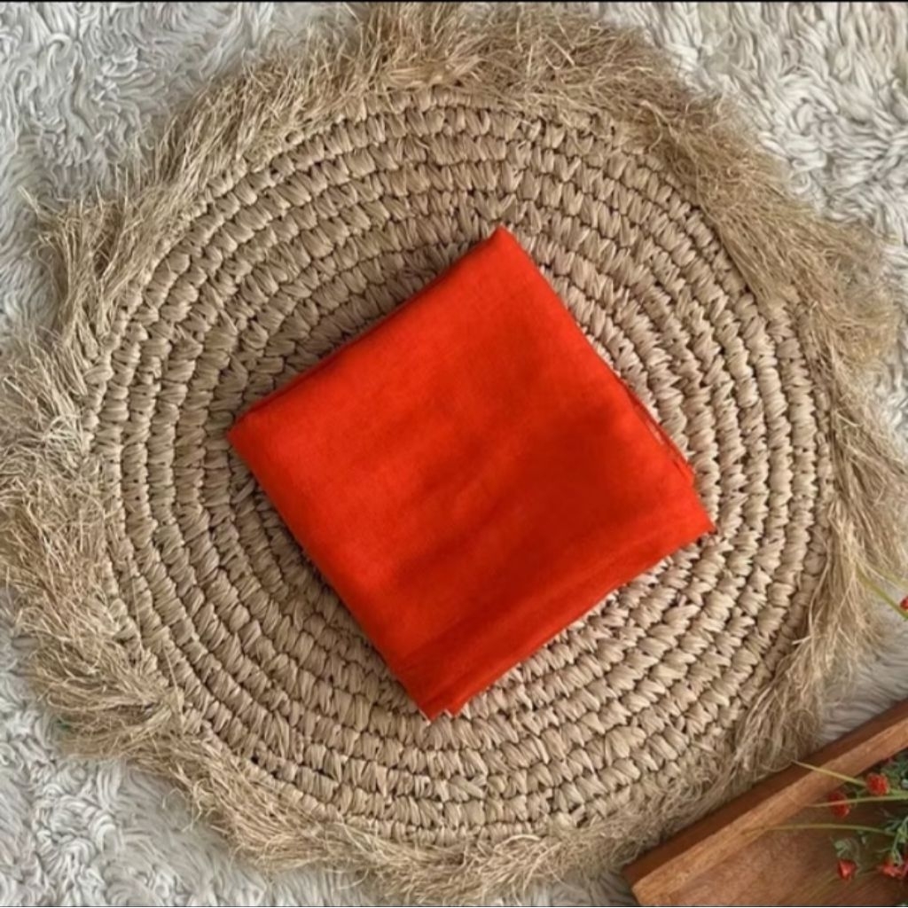 hijab paris jadul warna orange