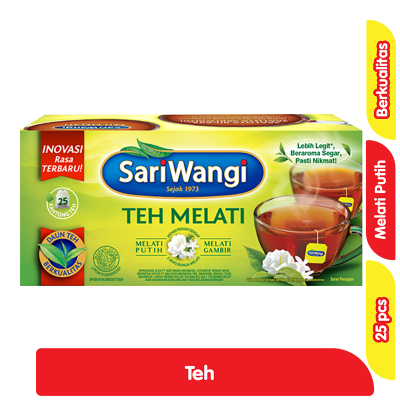 

SariWangi Teh Celup Melati 25 Kantung Celup / Teh SariWangi Melati
