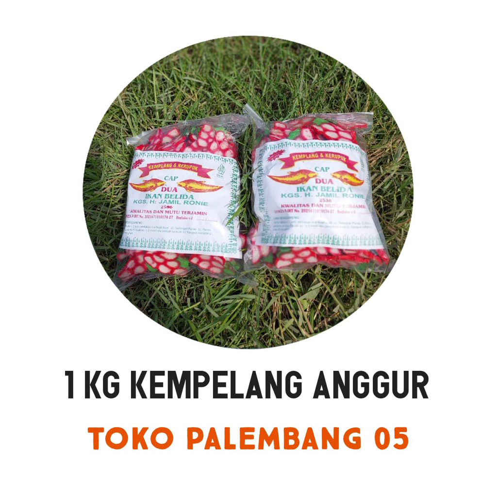 

(Bisa COD) 1 KG Kerupuk Kemplang Anggur Mentah Asli Ikan Tenggiri