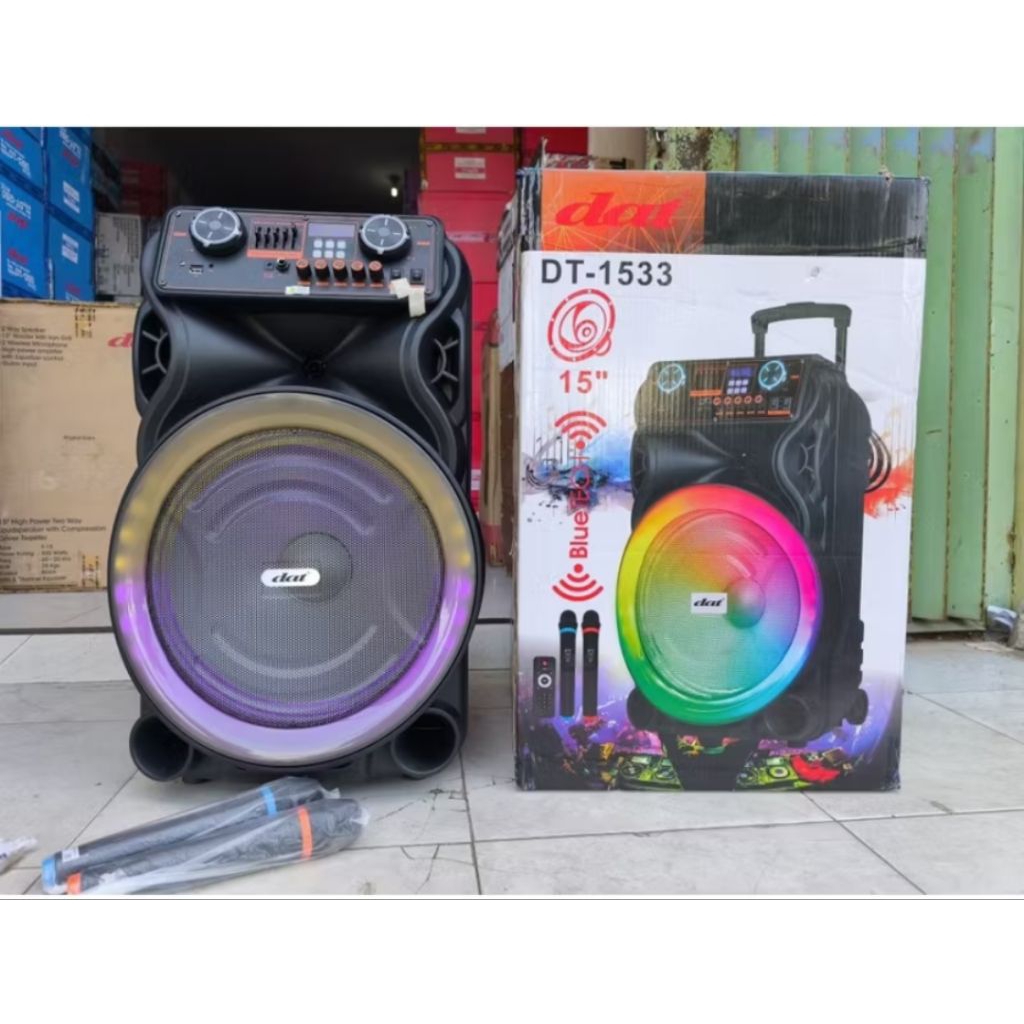 speaker bluetooth dat 15inch /speaker portable dat dt1533