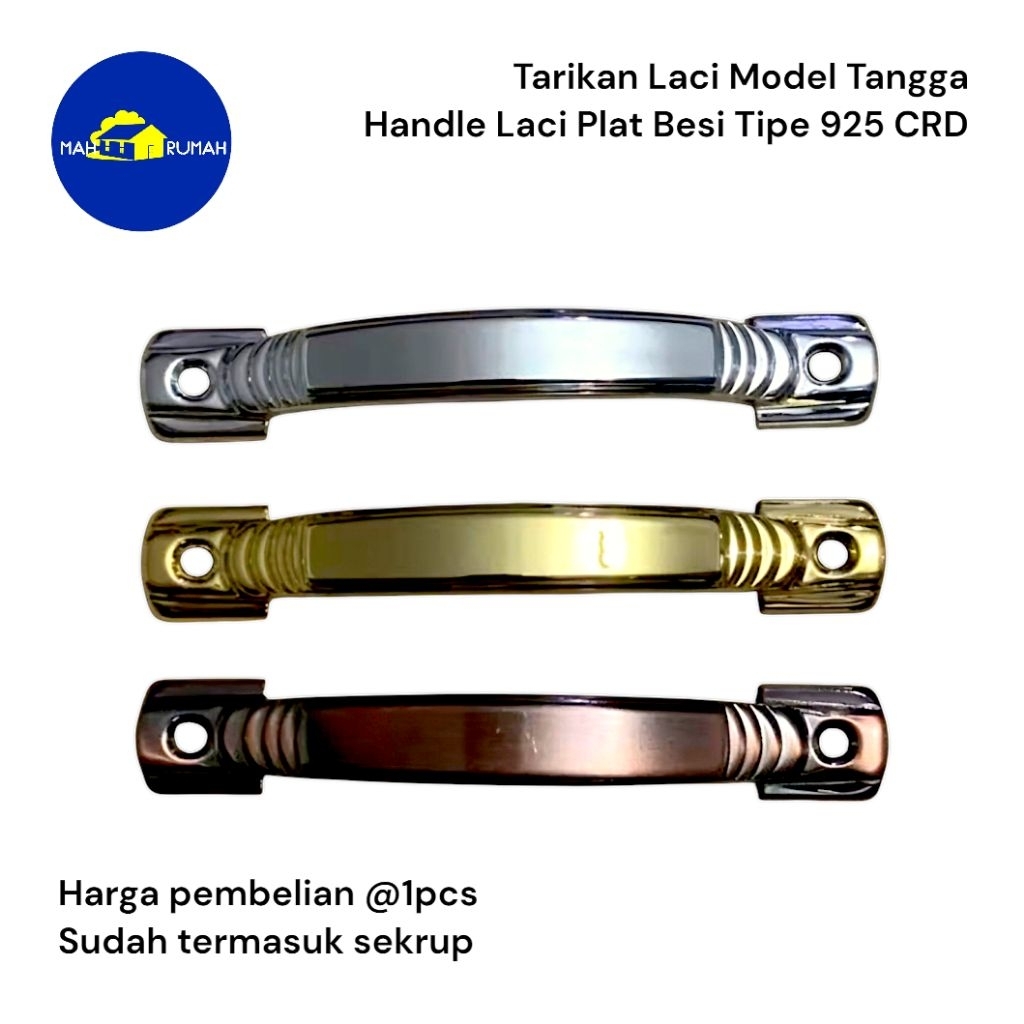 TARIKAN LACI Handle Pintu Lemari Pegangan Handel Plat Besi model TANGGA - CRD 925