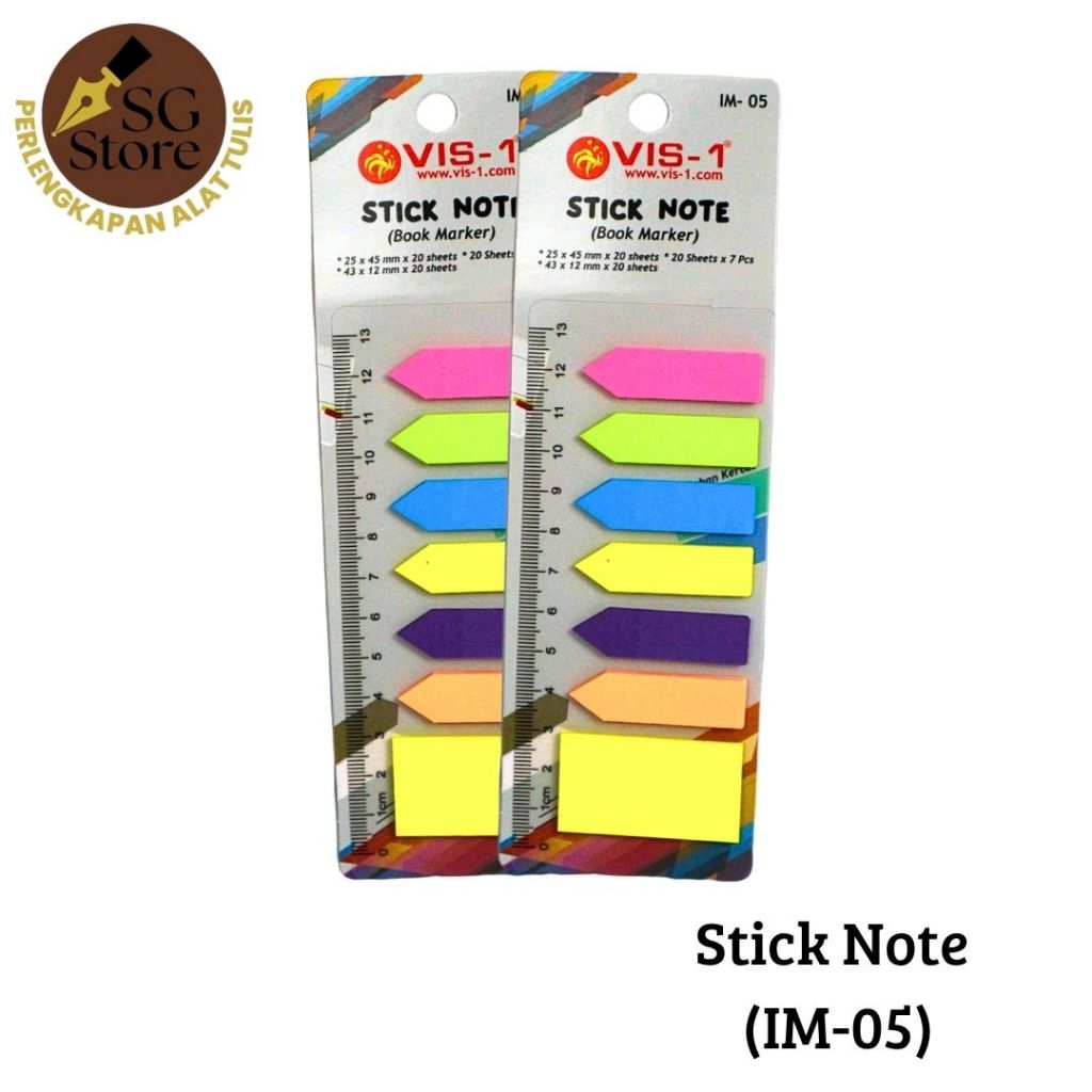 

Index Memo / Sticky Note Persegi Panjang dan Panah IM-05