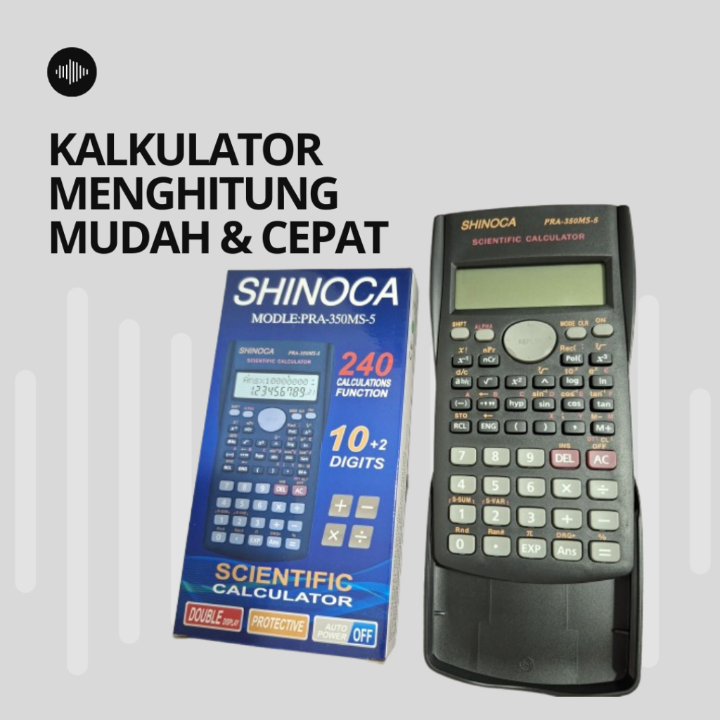 

Kalkulator Shinoca PRA-350MS-5 Calculator Perlengkapan Sekolah