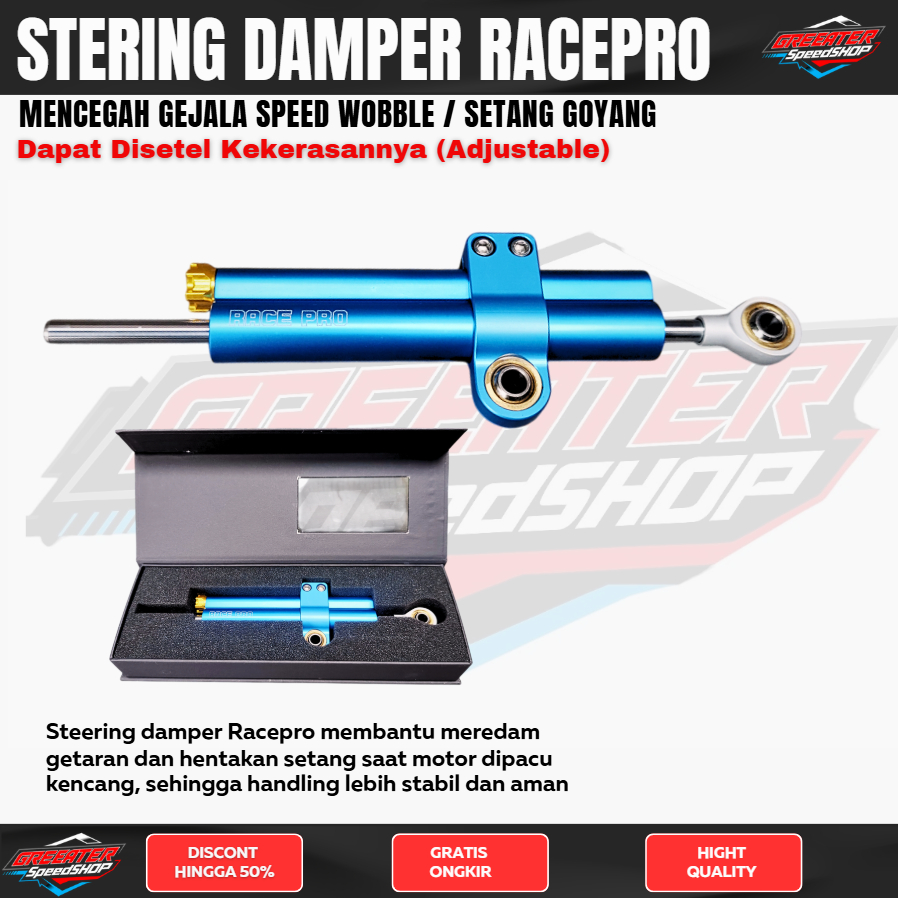 STERING DAMPER Stering Damper Racepro plush stering damper fullset R15 v3 cbr 150 r gsx 150 r