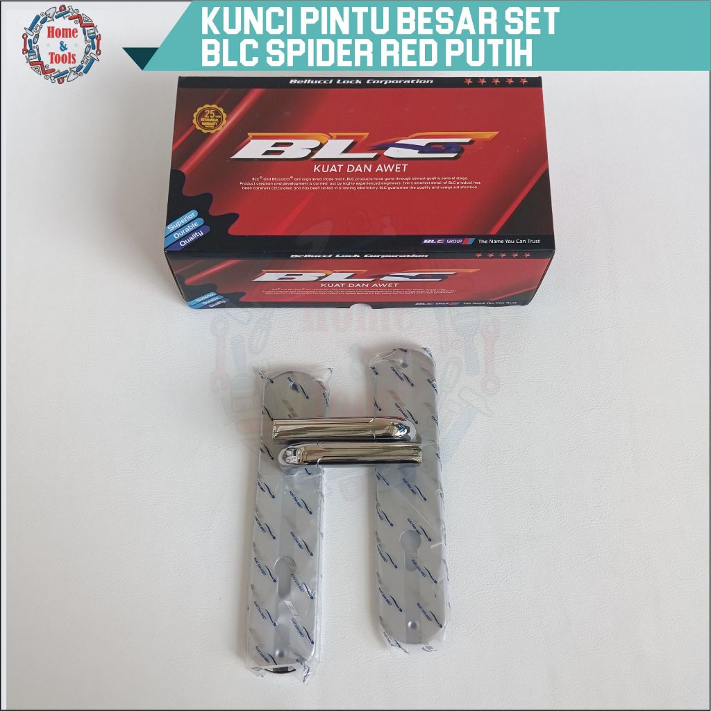 KUNCI PINTU BESAR SET BLC RED SPIDER RED PUTIH / KUNCI PINTU SET / DOORLOCK