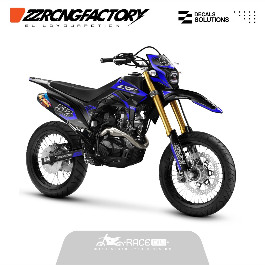 DECAL STIKER CRF 150L/450L/KLX GORDONS/D TRACKER FULL BODY DESAIN COSTUM