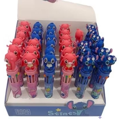 

alat tulis Bollpen karakter stints lucu 10 warna polpen per pcs