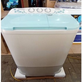 Mesin Cuci SHARP Murah 2 Tabung Kapasitas 7kg/ Mesin Cuci SHARP ES-T70MW-BL/ PK/ LC/ Garansi Resmi S