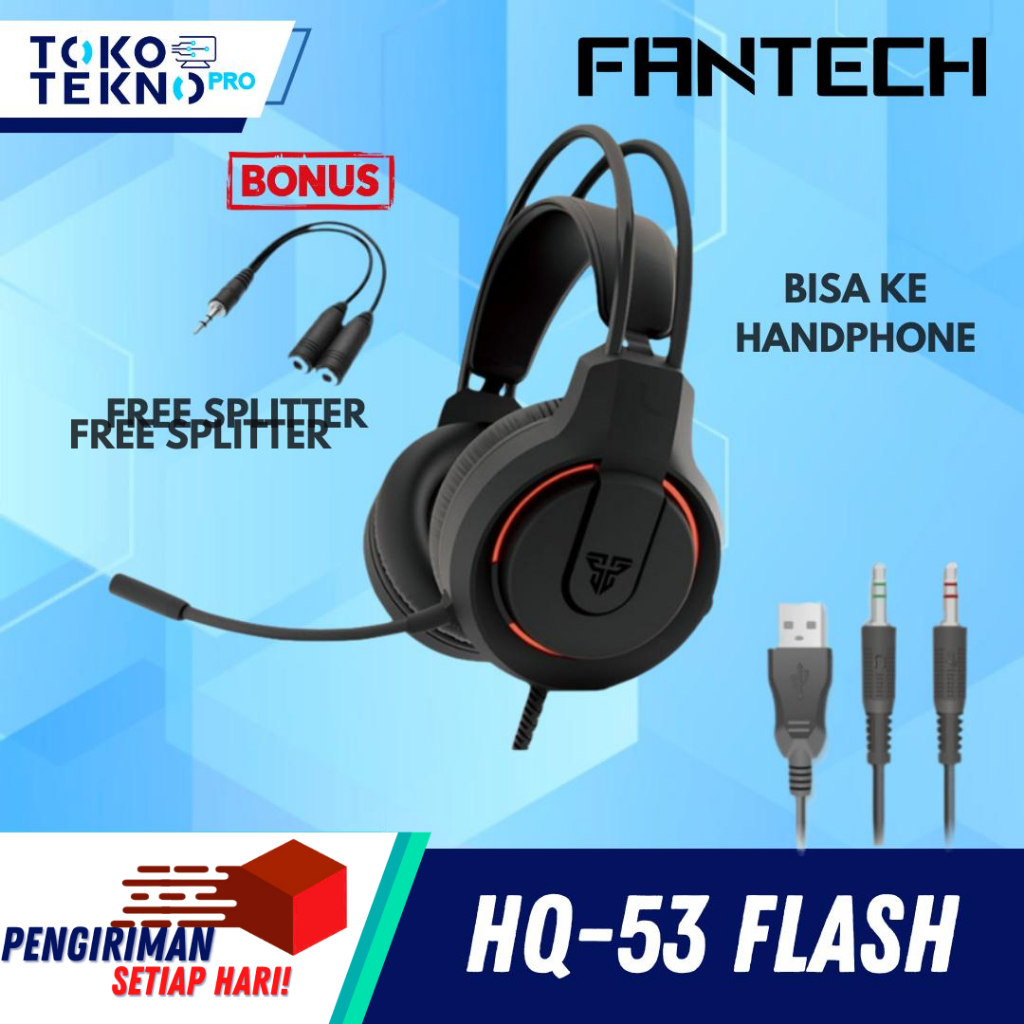 Fantech HQ53 Flash Lightweight Wired Gaming Headset