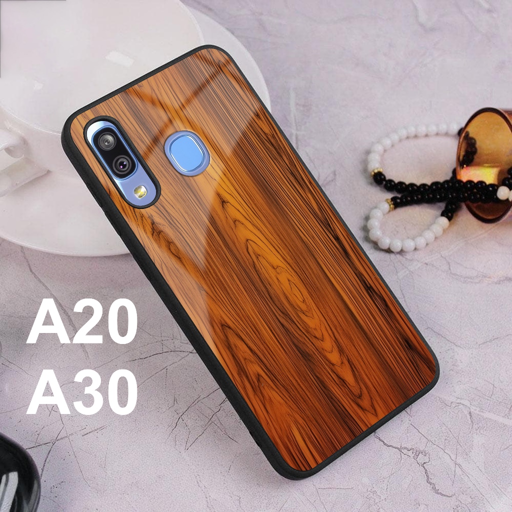 Case Samsung A20 A30 Casing Hp Samsung A30 A20 Glossy Case Motif KAYU Premium Aesthetic Kesing Karak