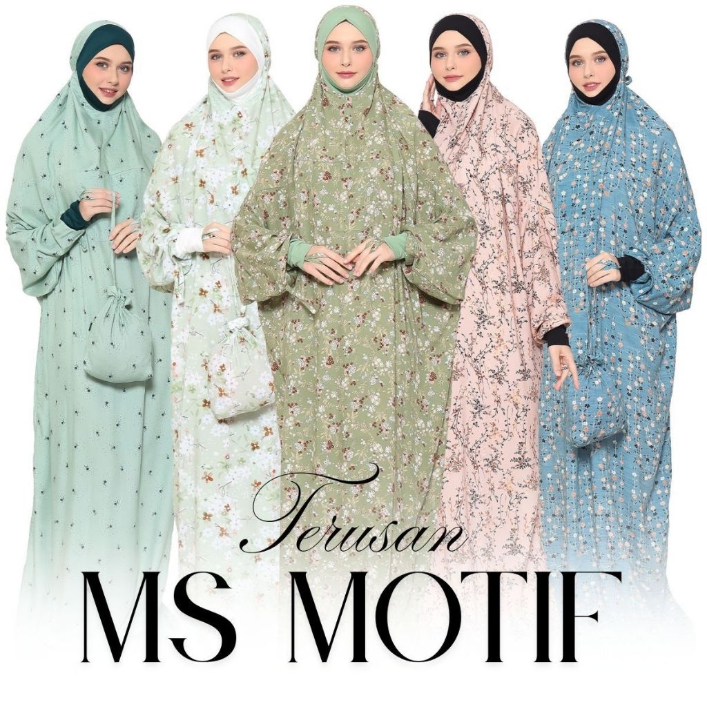 Mukena Hadramaut Manset Kerudung (Malaysia Style)