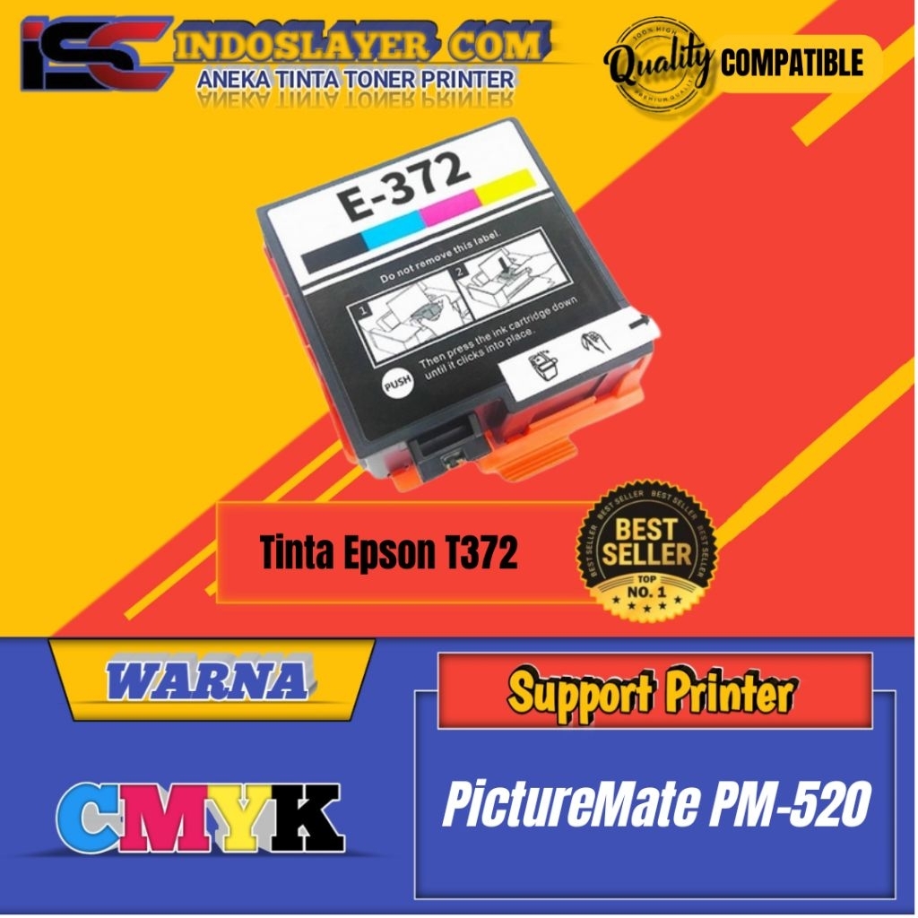 Tinta Cartridge Compatible Epson T372 E372 Printer Epson PictureMate PM-520
