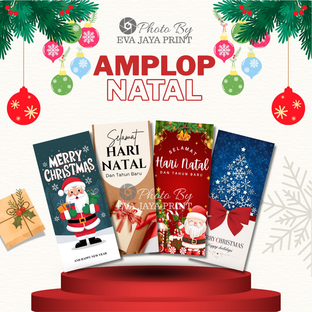 

(10 Pcs) AMPLOP NATAL JUMBO ANGPAU MERY CHRISTMAS SIAP PAKAI