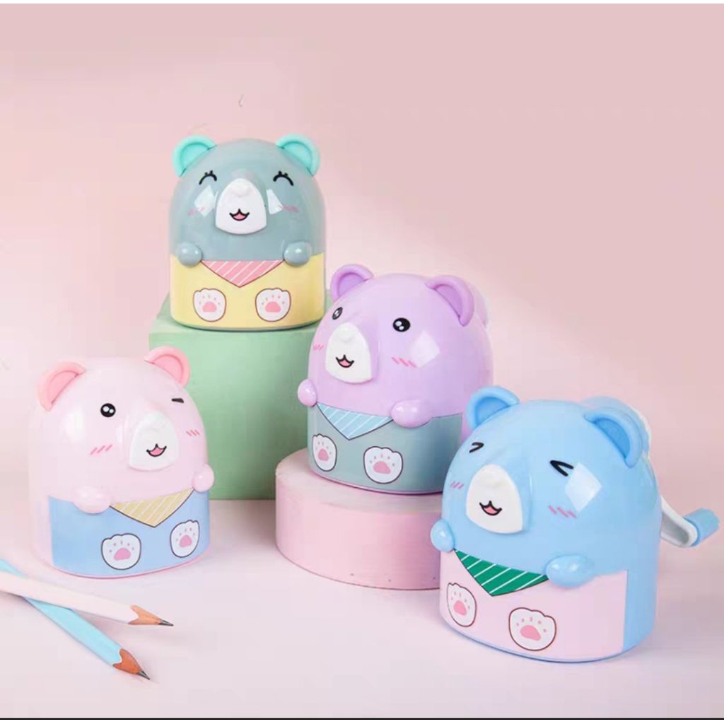 

Serutan pencil boneka lucu/cute bear/rautan pensil bear lucu/sharpener/ongotan pensil