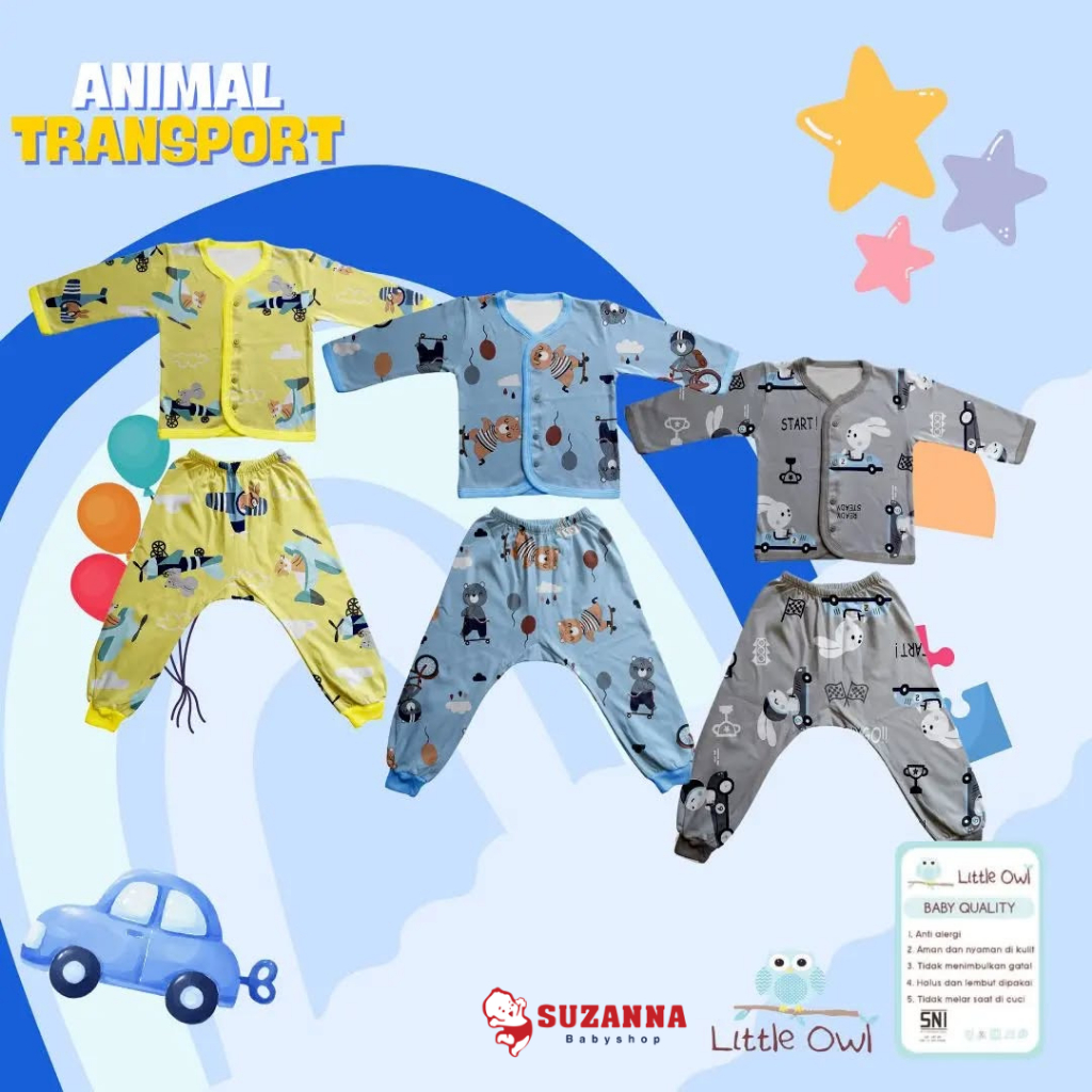 Little Owl Setelan Panjang - Baju Bayi