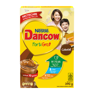 

Nestle Dancow FortiGro Susu Bubuk Instan Cokelat 390 g
