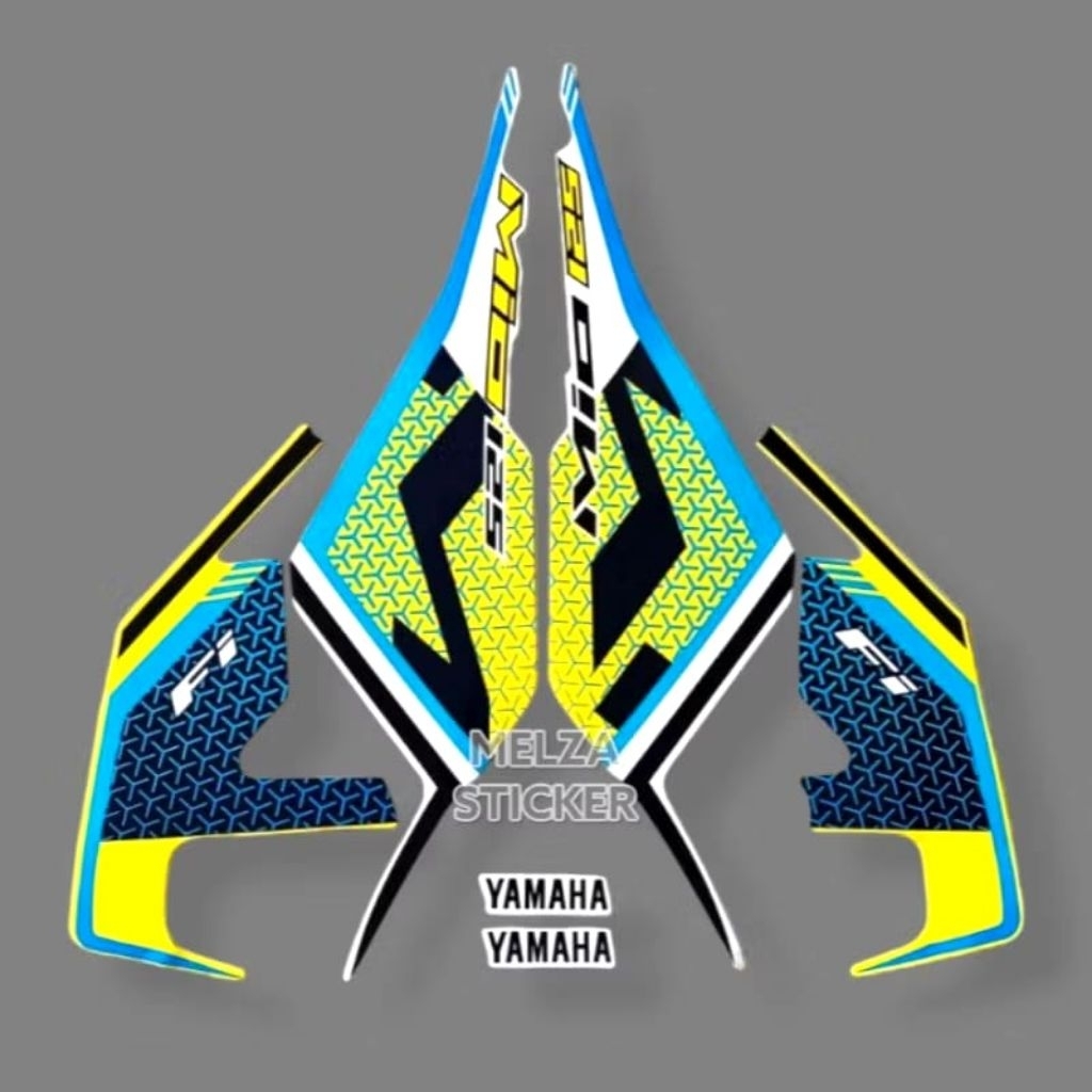 Stiker Striping Lis Body Motor Mio M3 2022 Warna Kuning