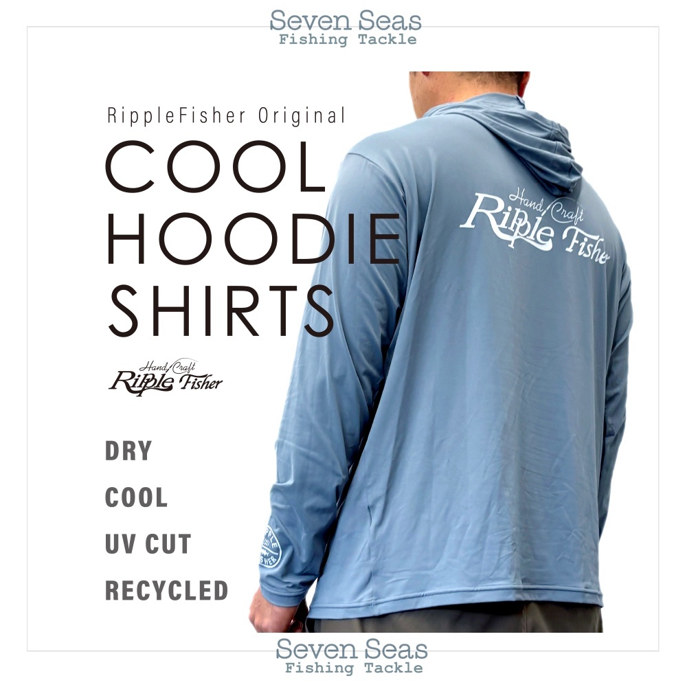 Ripple Fisher Cool Hoodie Shirts Kaos Mancing