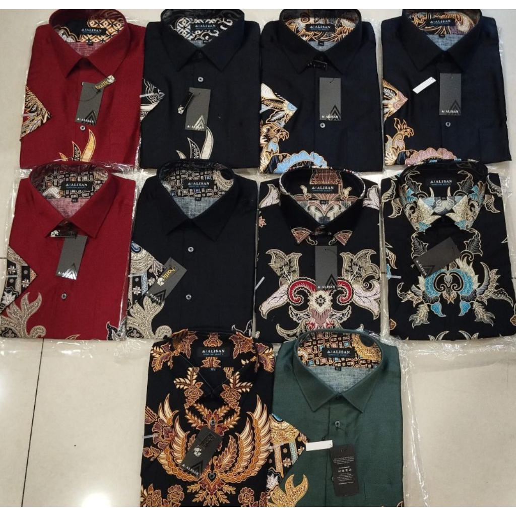 Jumbo size XXL-XXXL Alisan Kemeja Batik Lengan Pendek