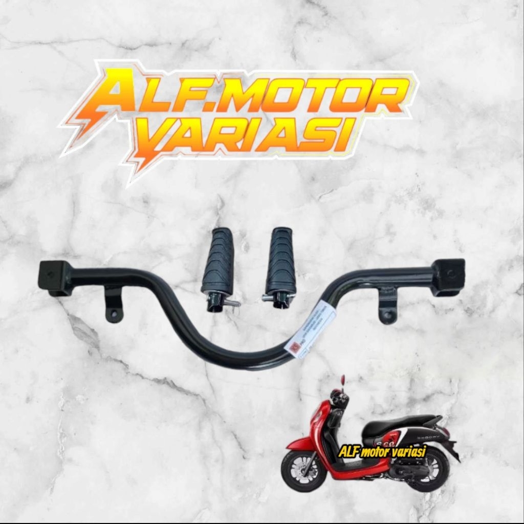 Dudukan footstep step postep pijakan kaki depan matic scoopy f1 tahun 2017-2018