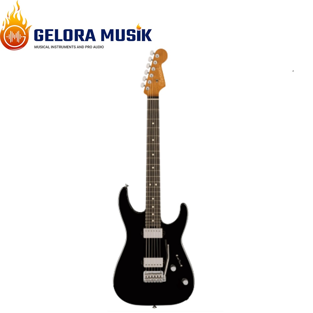 Gitar Elektrik Charvel Super-Stock DKA22 2PT EB, Ebony FB, Gloss Black